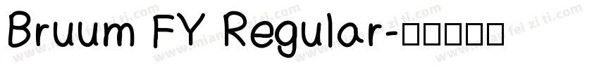 Bruum FY Regular字体转换